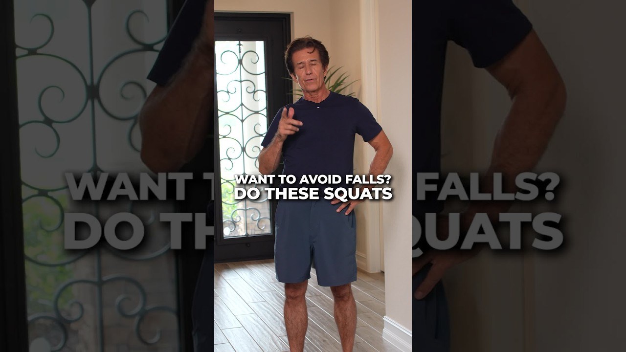 Dr. Ivan Bracic, DC, of Novaré Injury Care and Rehab demonstrating squats for seniors
