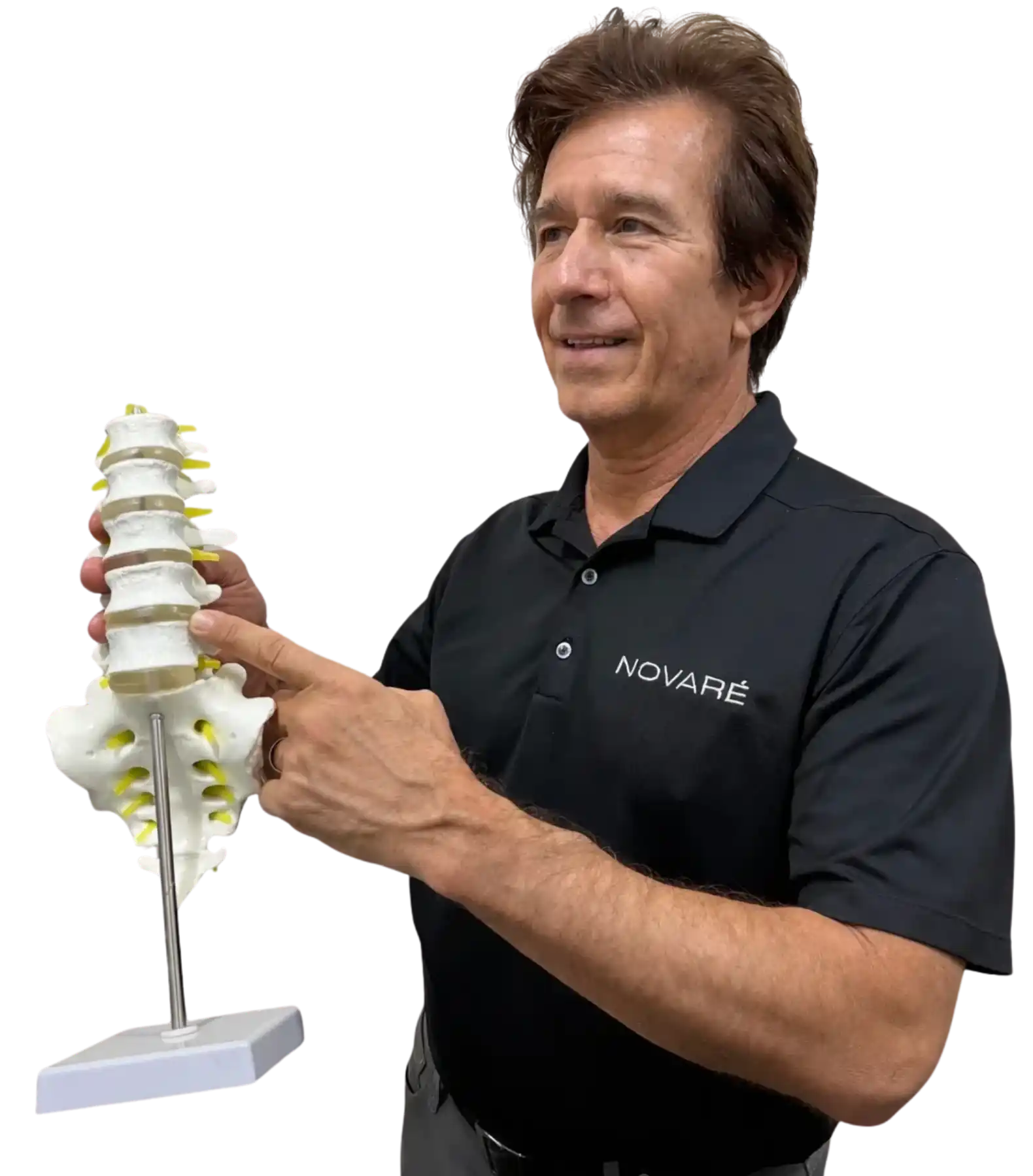 dr ivan showing spinal cord